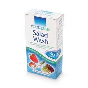 Pastilhas cloro (NaDCC) para higienização vegetais e saladas