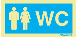 Sinalização "WC Homem/Senhora" ( Informativo )