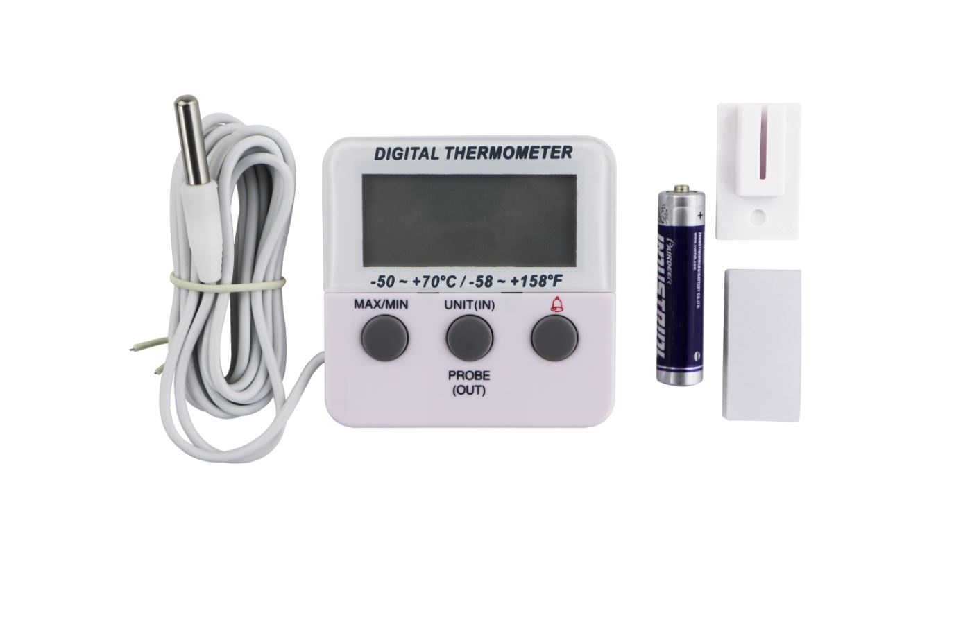 Termómetro digital para câmaras de frio (-50 ºC a +70 ºC)-450