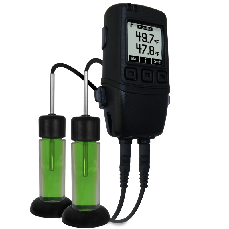 Datalogger USB Pro com Duplo canal de Temperatura e visor Gráfico LCD, sondas tipo G-0