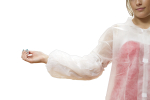 Manguitos descartáveis brancos-0