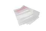 Sacos plásticos p/ recolha c/ fecho zip c/ zona escrita (100 un, 160mm x 220mm)-0